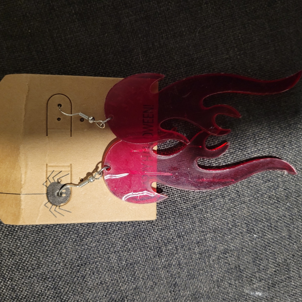 Red Flame Dangle Earrings - Women Jewelry Earrings